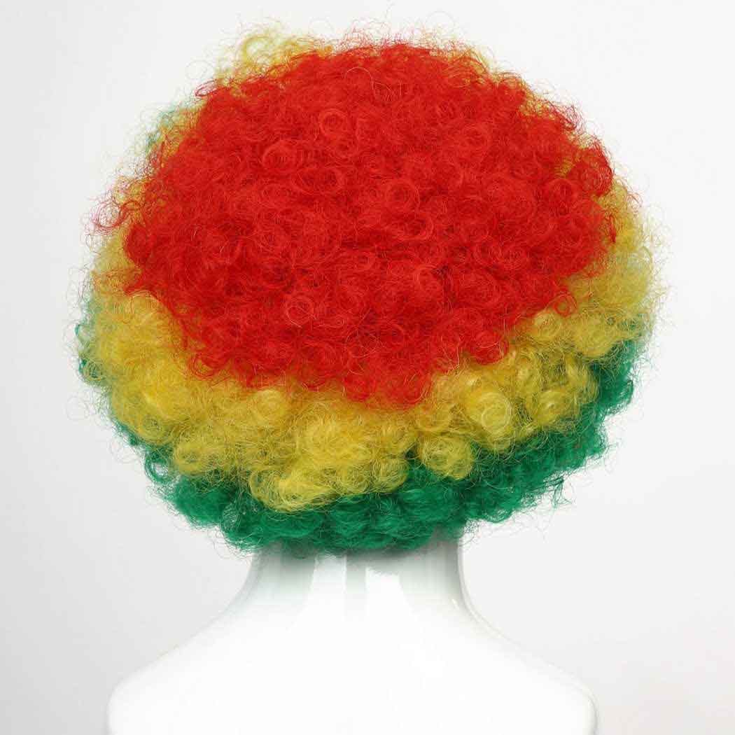 flagwigs, football wigs, fan wigs, afro wigs, mullet wigs, bob wigs, euro wigs,  premier league wigs,Ghana Afro Wig 