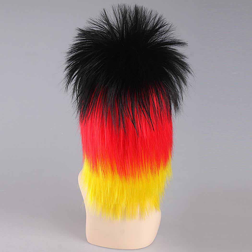 flagwigs, football wigs, fan wigs, afro wigs, mullet wigs, bob wigs, euro wigs,  premier league wigs,Germany Mullet Wig 