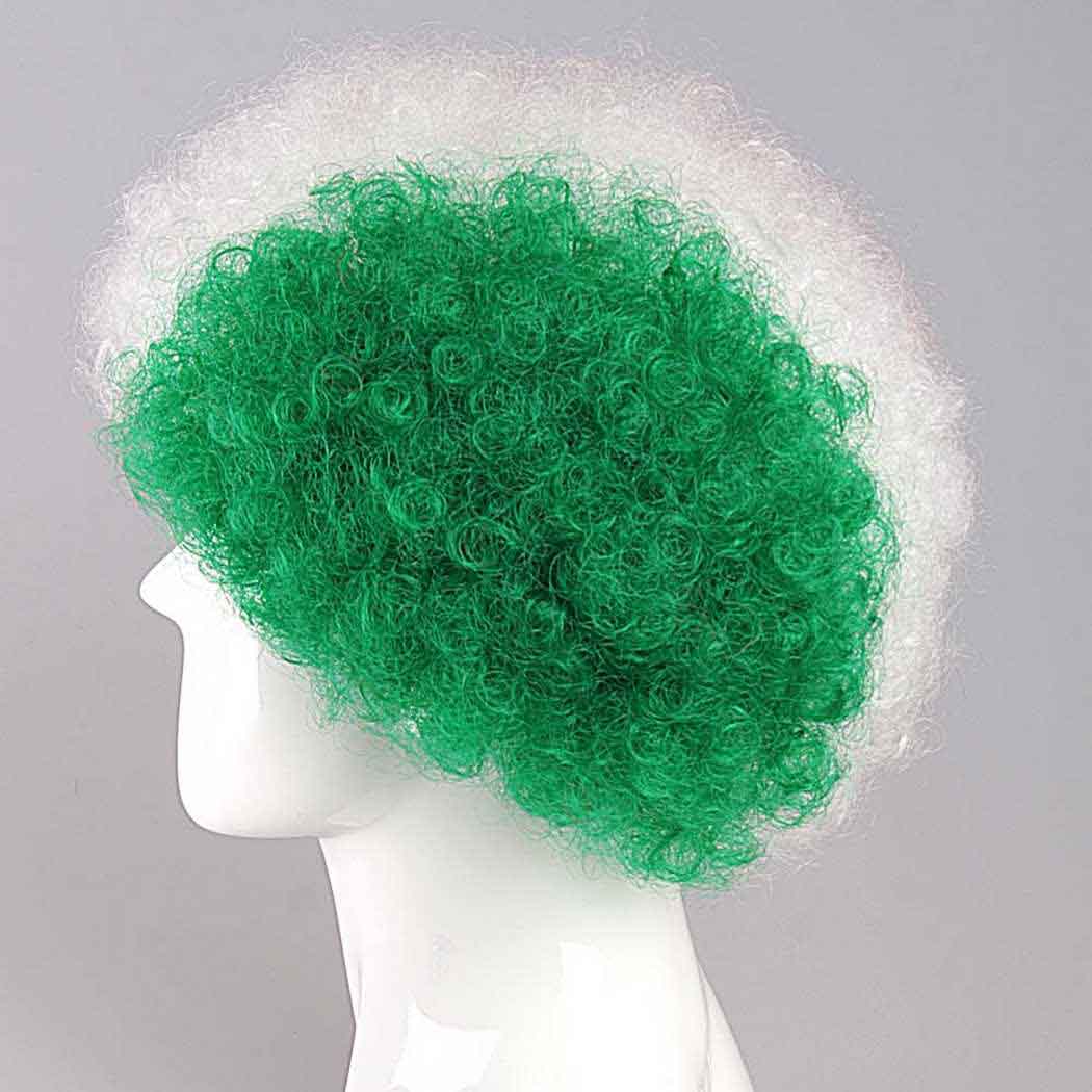 flagwigs, football wigs, fan wigs, afro wigs, mullet wigs, bob wigs, euro wigs,  premier league wigs,Ivory Coast Afro Wig