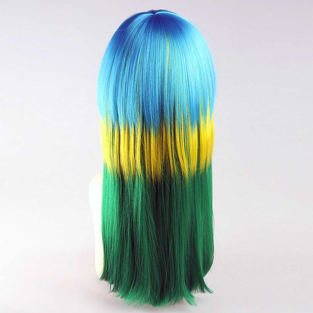 flagwigs, football wigs, fan wigs, afro wigs, mullet wigs, bob wigs, euro wigs,  premier league wigs,Brazil Long Wig