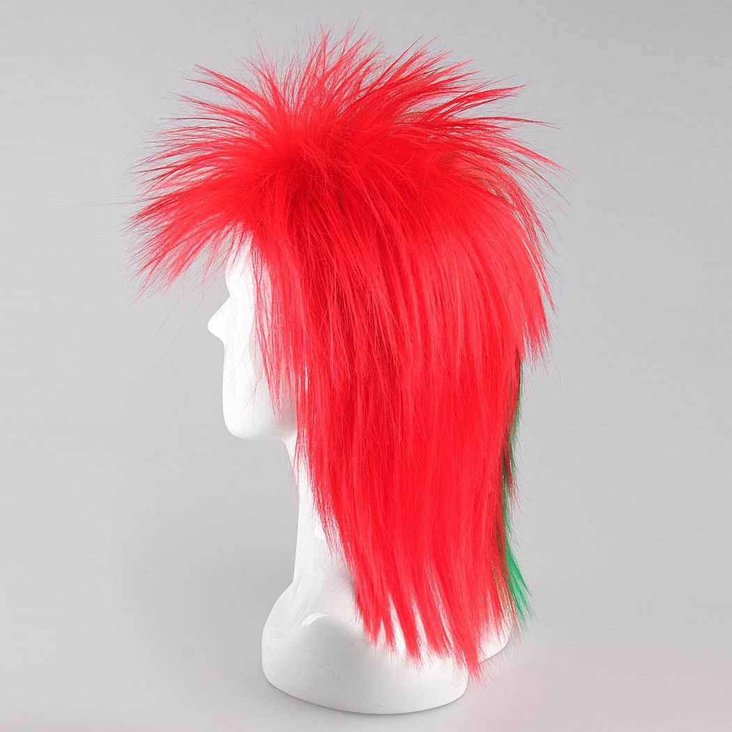 flagwigs, football wigs, fan wigs, afro wigs, mullet wigs, bob wigs, euro wigs,  premier league wigs,Portugal Mullet Wig