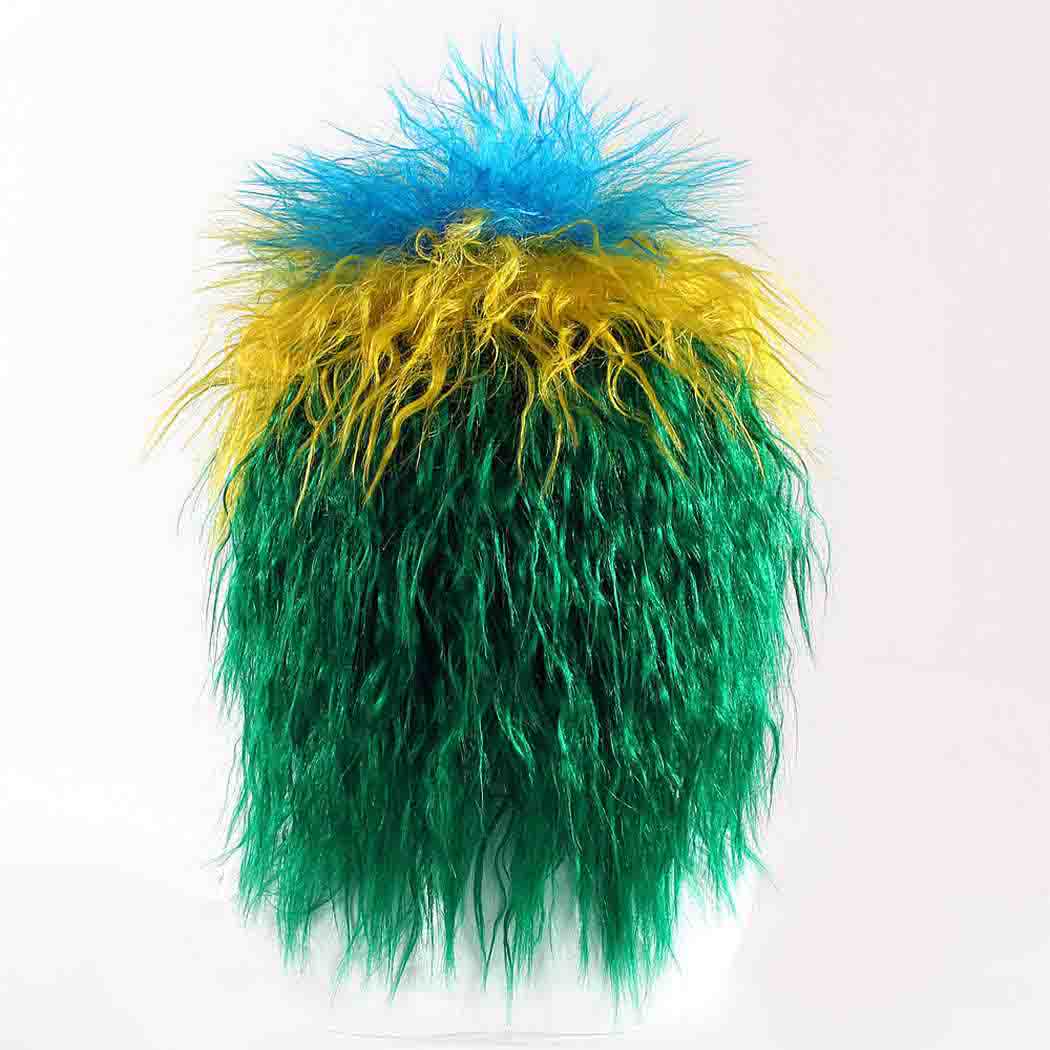 flagwigs, football wigs, fan wigs, afro wigs, mullet wigs, bob wigs, euro wigs,  premier league wigs,Brazil Curly Mullet Wig
