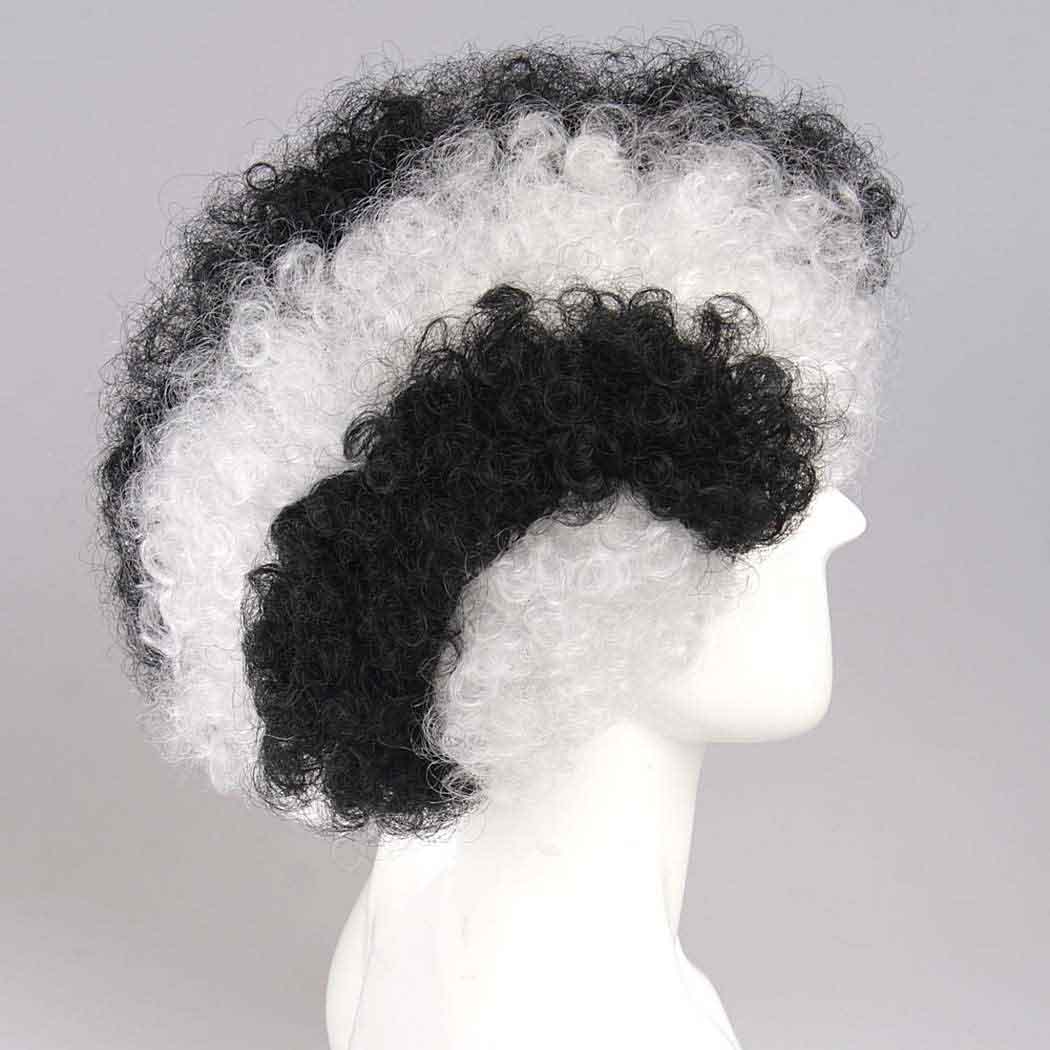 flagwigs, football wigs, fan wigs, afro wigs, mullet wigs, bob wigs, euro wigs,  premier league wigs,Newcastle United Afro Wig