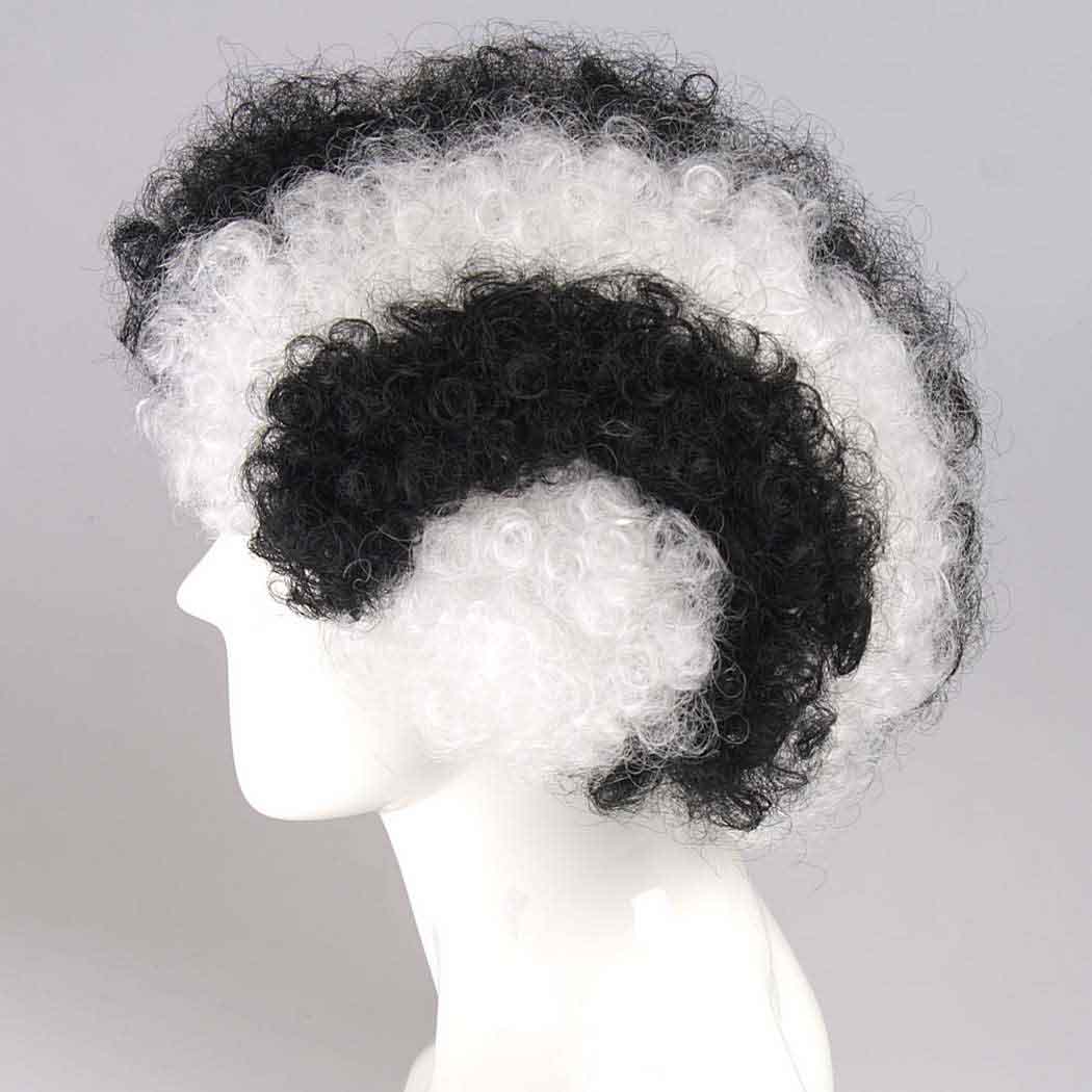 flagwigs, football wigs, fan wigs, afro wigs, mullet wigs, bob wigs, euro wigs,  premier league wigs,Newcastle United Afro Wig