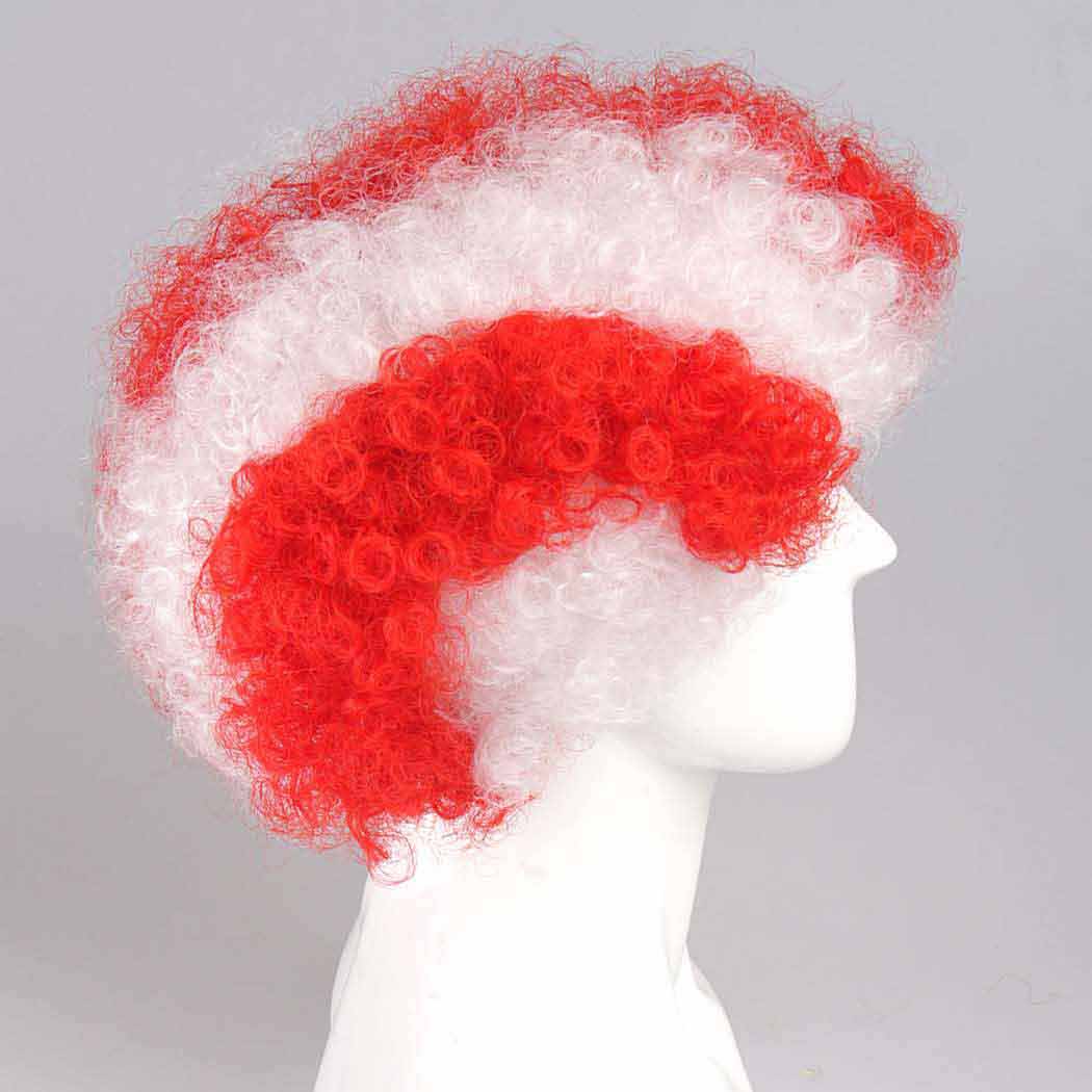 flagwigs, football wigs, fan wigs, afro wigs, mullet wigs, bob wigs, euro wigs,  premier league wigs,Sunderland Afro Wig