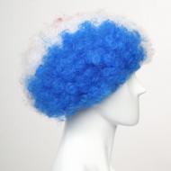 flagwigs, football wigs, fan wigs, afro wigs, mullet wigs, bob wigs, euro wigs,  premier league wigs,France Afro Wig 