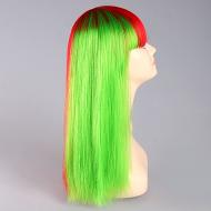 flagwigs, football wigs, fan wigs, afro wigs, mullet wigs, bob wigs, euro wigs,  premier league wigs,Portugal Long Wig 