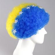 flagwigs, football wigs, fan wigs, afro wigs, mullet wigs, bob wigs, euro wigs,  premier league wigs,Bosnia and Herzegovina