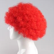 flagwigs, football wigs, fan wigs, afro wigs, mullet wigs, bob wigs, euro wigs,  premier league wigs,Red Afro Wig