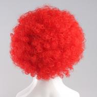 flagwigs, football wigs, fan wigs, afro wigs, mullet wigs, bob wigs, euro wigs,  premier league wigs,Red Afro Wig
