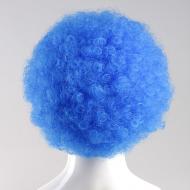 flagwigs, football wigs, fan wigs, afro wigs, mullet wigs, bob wigs, euro wigs,  premier league wigs,Blue Afro Wig