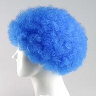 flagwigs, football wigs, fan wigs, afro wigs, mullet wigs, bob wigs, euro wigs,  premier league wigs,Blue Afro Wig