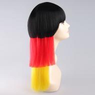 flagwigs, football wigs, fan wigs, afro wigs, mullet wigs, bob wigs, euro wigs,  premier league wigs,Germany Long Wig