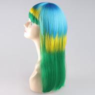 flagwigs, football wigs, fan wigs, afro wigs, mullet wigs, bob wigs, euro wigs,  premier league wigs,Brazil Long Wig