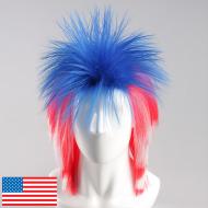 flagwigs, football wigs, fan wigs, afro wigs, mullet wigs, bob wigs, euro wigs,  premier league wigs,United States Mullet Wig