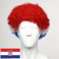 flagwigs, football wigs, fan wigs, afro wigs, mullet wigs, bob wigs, euro wigs,  premier league wigs,Croatia Afro Wig