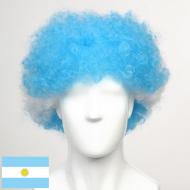 flagwigs, football wigs, fan wigs, afro wigs, mullet wigs, bob wigs, euro wigs,  premier league wigs,Argentina Afro Wig 