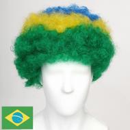 flagwigs, football wigs, fan wigs, afro wigs, mullet wigs, bob wigs, euro wigs,  premier league wigs,Brazil Afro Wig