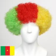 flagwigs, football wigs, fan wigs, afro wigs, mullet wigs, bob wigs, euro wigs,  premier league wigs,Cameroon Afro Wig 