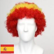 flagwigs, football wigs, fan wigs, afro wigs, mullet wigs, bob wigs, euro wigs,  premier league wigs,Spain Afro Wig 