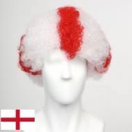 flagwigs, football wigs, fan wigs, afro wigs, mullet wigs, bob wigs, euro wigs,  premier league wigs,England Afro Wig 