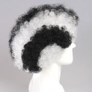 flagwigs, football wigs, fan wigs, afro wigs, mullet wigs, bob wigs, euro wigs,  premier league wigs,Newcastle United Afro Wig