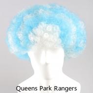 flagwigs, football wigs, fan wigs, afro wigs, mullet wigs, bob wigs, euro wigs,  premier league wigs,Queens Park Rangers Afro Wig